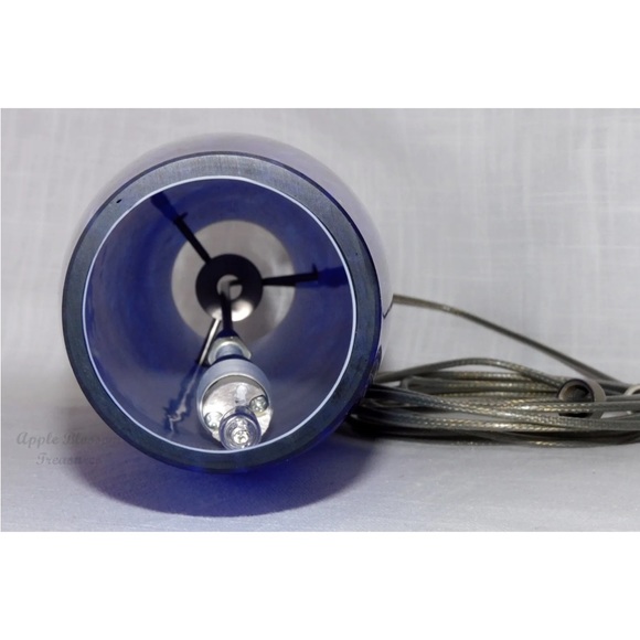 Besa Lighting 1XC-412186-SN TuTu 12V Mini Pendant-Cobalt Blue Cloud-Satin Nickel - Picture 5 of 11